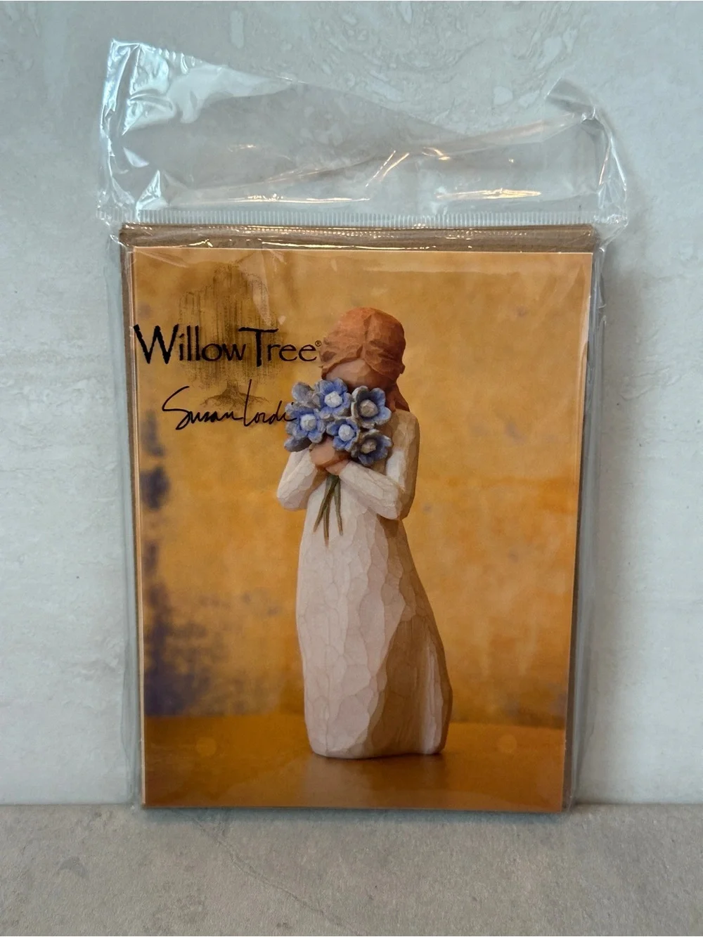 WILLOW TREE Set/8 Note Cards With Envelopes FORGET ME NOT Susan Lordi New